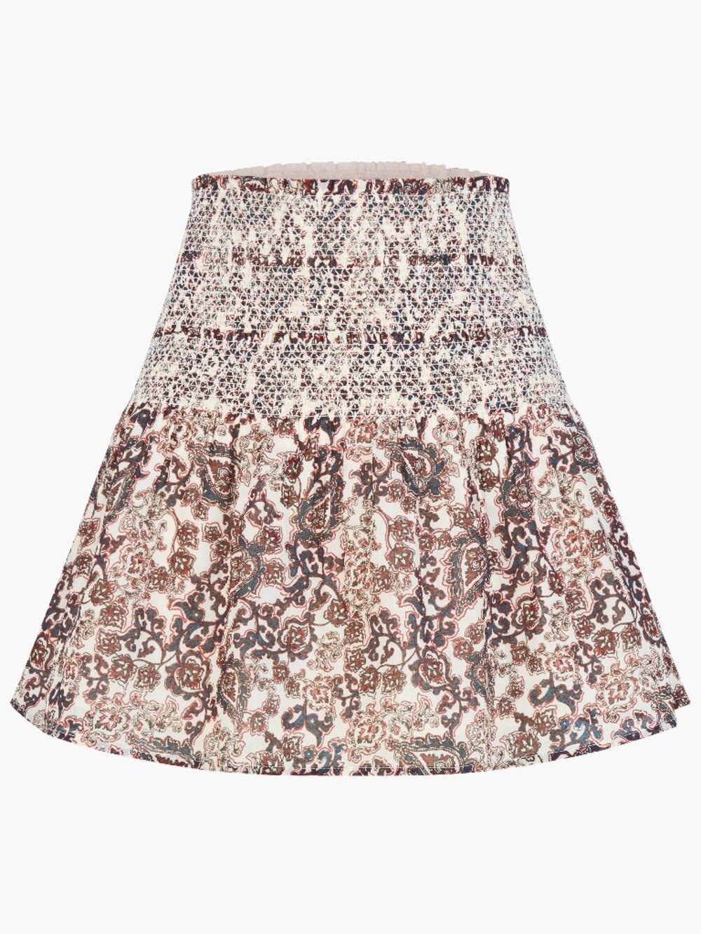 Hill House Home The Brixley Nap Skirt -  Chedworth Paisley Brown Size XSChedwort